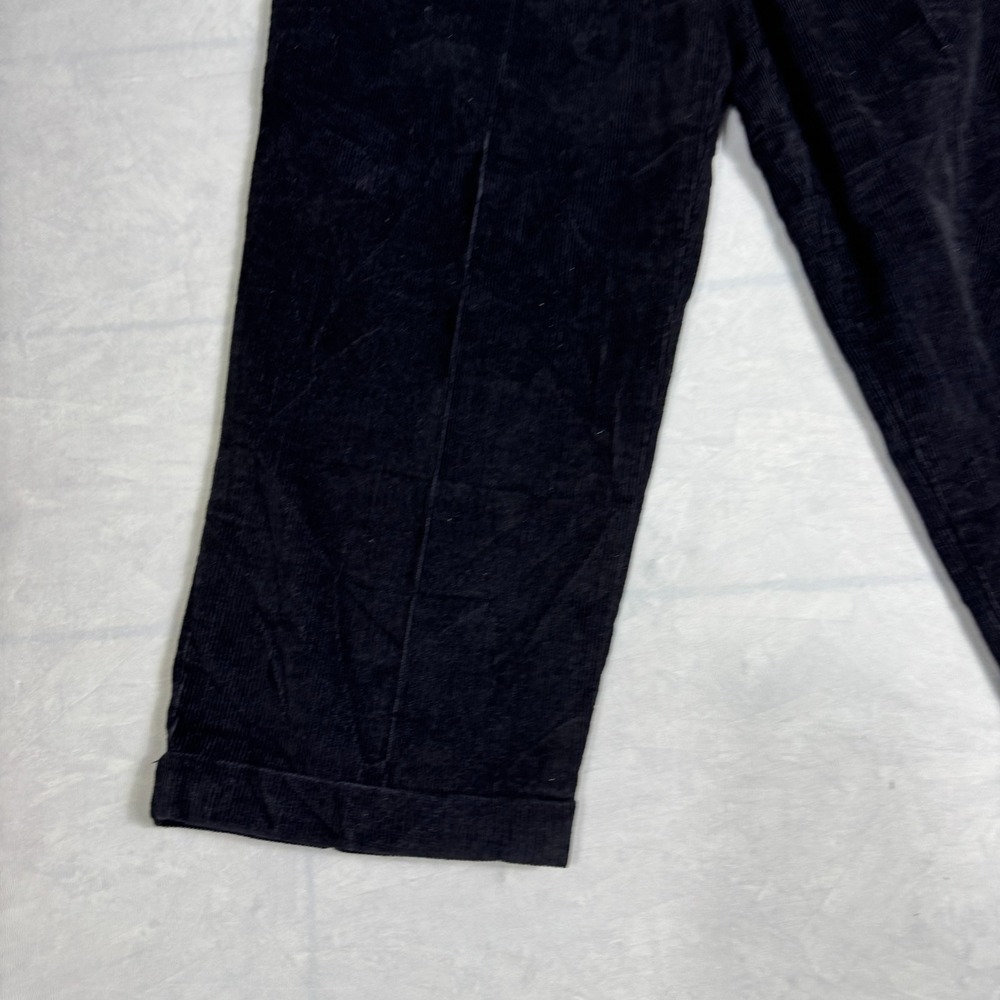 Vintage Dockers Cordrouy Pants Mens Black Classic Fit Pleated Size W34 L30 NWT - Picture 11 of 16